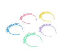 Acouto Banda di Compleanno da 10 Pezzi, Colori Ricchi Luminosi, e Squisita Eliminazione Comoda di Buon Compleanno con Denti da Fissaggio per Diversi Stili di Capelli, Ideale per i