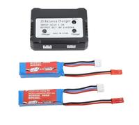 Acouto Batteria Lipo RC da 7,4 V 400MAH con Bilanciamento 2S per /28 RC CAR K989/K989/284161 20C Lipo Battery Lithium Set Batteria Carica una Al Litio da 400 MAh7.4V Lithium