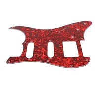 Acouto Battipenna per Chitarra Elettrica Protezione in Plastica PVC Scratch Board Piastra Frontale Copertura del Pannello Accessori per Strumenti Grande Guscio Rosso Colore GSSH71 da Installare con