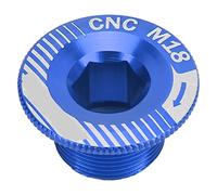 Acouto Bicyle de Manovelle avec le motif denttaire standard, design léger pour les voyagages simples, bonne texture pour une durée de vie à long termine (Cache manovella M18 blu)