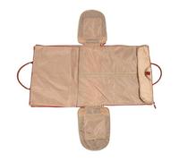 Acouto Borsa da Viaggio per Abiti Borsa Porta Abiti Elegante con Tracolla Borsone in Pelle PU per Viaggi di Lavoro Fughe di Fine Settimana Articoli da Toeletta Beige Porta per Viaggi (BROWN)
