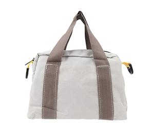 Acouto Borsa per Attrezzi in Tela Impermeabile Ad Alta capacità con Bocca Larga per la Scelta dei Professionisti, Borsa per Riparazioni Auto, Lavorazione del Legno e Tecnici, Grigia (12