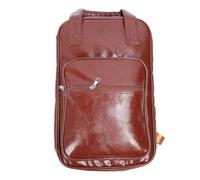 Acouto Borsa per Bastoncini Custodia per Bacchette in Pelle PU Multifunzionale Ispessita Zaino Rosso Brunastro Che Tiene Sopra la Borsa per BacchetteBorsa per BacchetteBorsa per MazzuoloBorsa per