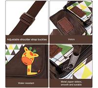 Acouto Borsa per Mummia da 5 Pezzi per Bottiglia Borsa per Pannolini per Alimenti per maternità di Grande capacità Tanto Quanto A Chan per Mummia per maternità per Pannolini per Bambini (Caffè)