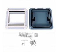 Acouto Botola da Tetto per Botola da Tetto per Lucernario per da per 500x500mm Semi Trasparente a Prova di Luce Solare Schermo Luminoso a LED Molla a Gas per Presa