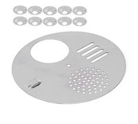 Acouto Cancello d'ingresso per Alveare Rotondo in Acciaio Inossidabile Girevole da 10 Pezzi per l'antifurto dell'ape Regina in Quarantena può Essere Ruotato per Controllare l'accesso Al Disco di