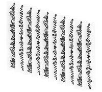 Acouto Cartelle per Materiale Scolastico per e Raccoglitori di Incantesimi, Modelli Rettangolari con Disegni in Rilievo in Rilievo per Cartoncino e Carta Kraft, Compatibili con Fustellatrici, 10