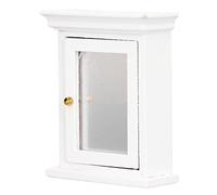 Acouto Casa Bambola Minish Miniatura Miniatura Miniatura Ministero del Bagno Mintegne da Bagno per 1:12 Casa di Bambolo Casa di Bambolo Cabinetdoll -House White Mirrord Dimminiatura