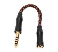 Acouto Cavo da 2,5 Mm Femmina a 4,4 Mm Maschio Cavo Adattatore per Cuffie in Rame a Cristallo Singolo per Altoparlanti per Telefoni 14 Cm / 5, Pollici Grigio Freddo Maschio Placcato Sono Connettori