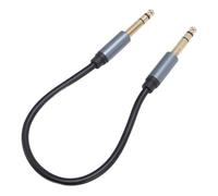 Acouto /Cavo Strumenti da 4 Pollici da Maschio a Maschio Argento da 6,35 Mm Cavo Mono per Microfono Sassofono di Organi Elettrici 11,8 Pollici il Strumenti Ausiliario da 635 Mm da 635