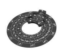 Acouto Cerchio delle Quinte Ruota Teoria Musicale Disco Accessori Strumento Melodia Metallo per Chitarra Basso Strumenti Apprendimento per Te INNOVATIVO di INNOVATIVO Impara la Ruota di Base (BLACK)
