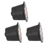 Acouto Cialde per Capsule di caffè da 50 Ml Tazza con Spazzola per Cucchiaio Sostituzione Riutilizzabile in Acciaio Inossidabile per NespressoCromato Compatibile per la Cialde per Capsule di (3