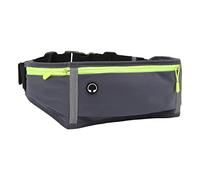 Acouto Cintura da Corsa Grande capacità MULTI Tasche Misura Regolabile Mini da Corsa Impermeabile con Foro per Auricolari Grigio una capacità di Utilizzare la Cintura MULTI Consentendo di Correre