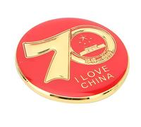 Acouto Clip per Cappello da Morsetto per Cappuccio Compatto con Pennarello Rimovibile in Metallo Placcato Oro Magnetico (70° Anniversario/Stile)