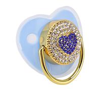 Acouto Coeur -s -fined Baby Speakist per il Neonato Ultra Luce e Monumento di Aspirazione Delicato Leggero Flessibile, Aiuti per L'allattamento Al Seno, da 6 a 18 Mesi (Blu M)