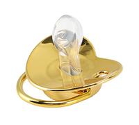 Acouto Coeur -s -fined Baby Speakist per il Neonato Ultra Luce e Monumento di Aspirazione Delicato Leggero Flessibile, Aiuti per L'allattamento Al Seno, da 6 a 18 Mesi (GOLD)
