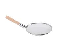 Acouto Colsole e Filtri Alimentari a Rete a Rete con Manico in Legno, Cucchiaio da Filtro per Skimmer da per Farina, Pasta, Olio, Filtro Metallico in Acciaio Inossidabile in Acciaio Inossidabile
