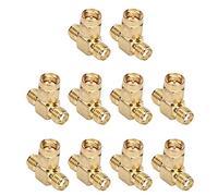 Acouto Connettore SMA SMA 10 PC - Adattatore RF Ad Alte Prestazioni per il GPS, L'hotspot WiFi e il Router Internet Wireless