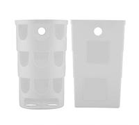 Acouto Contenitore per Sacchetti della Spazzatura in PP Contenitore per Sacchetti della Spazzatura in PP, Dispenser in Plastica Compatto, Riutilizzabile per Montaggio a Parete per e Bagno (WHITE)