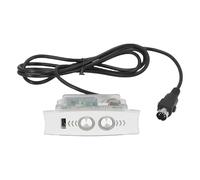 Acouto Controller per Poltrona Reclinabile Elettrica Ricarica USB Retroilluminato a LED Divano Elettrico a 5 Pin Comando Manuale per Sedia Elettrica Argento con Configurazione Diritta Controller per