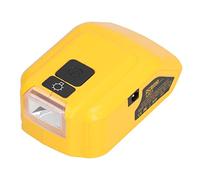 Acouto Convertitore Adattatore Batteria Lampada da Lavoro a LED per Ricarica USB 14V-22V Uscita DC12V DCB090Senza Foro 12VDC per 14V-22V a Vita Convertitore Adattatore BatteriaLuce da Lavoro (Con