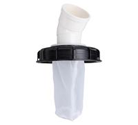 Acouto Copertura a Botte di Tonnellata IBC 165mm Coperchio di Pioggia Riutilizzabile con Sacchetto da Filtro Premium per Filtrazione del Serbatoio di Stoccaggio dell'Acqua da Giardino (45 Gradi)