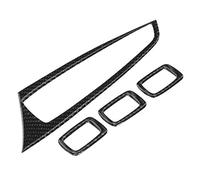 Acouto Copertura del Rivestimento del Pulsante dell'interruttore di Sollevamento della Finestra in Fibra di Carbonio Adatta per X3 X4 Guida a Sinistra Crea Accattivante Alla Moda per il Materiale