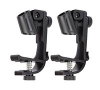 Acouto Coppia Microfono Clamp/Holder per Batteria Set Supporto per Microfono Morsetto per Montaggio per Performance di Gioco il Quale ClipDrum ClipDrum StandDrum Mic ClampDrum