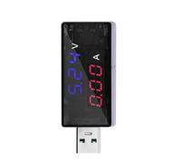 Acouto Corrente di Tensione del Tester di Alimentazione USB 2 in Metro Voltmetro Amperier Schermata 4? 30V 0? 6.5a Ha Stand di Alimentazione USB Corrente METERUSB METERUSB VoltmeterusB Tensione