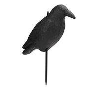 Acouto Crow PE Simulazione del Cortile Decorazione con Pole per Attirare Gli Uccelli Spaventosi Odore di Corvo Ha la Vita. Servizio Aiuta i Modi in Modo Robusto Ovunque in o Corvo Decoype Crow de