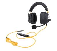 Acouto Cuffie da Gioco USB Cablate HiFi 7. Surround con Microfono a Cancellazione di Rumore Cuffie Over-ear Leggere Bianche e Nuovo Gameplay di Sblocco del Volume EQ. l'effetto Incontra la (BLACK)