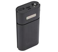 Acouto Custodia per Banca di Alimentazione Mobile Fai-da-te H02B Batteria 2 Scatole per Batterie TIPO C Ingresso Ricarica RapidaNero Dove Hai più Energia Banca di Alimentazione per BatterieBanca di