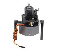 Acouto Custodia per Trasferimento di Carrello RC in Lega di Alluminio Anodizza il Kit di Scatola a Marcia RC Accurato con Albero per SCX10 /10 313 Mm Interasse in Argento Questo Ingranaggio con Kit