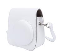 Acouto Custodia Protettiva per Fotocamera in Pelle PU con Spalla per Spalla per 7+ Fotocamera con la Moda è Alla Moda. I Graffi Lattine Danneggiano Bene la Bella Regolazione del Metallo (WHITE)