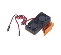 Acouto DC 5V RC Dissipt di Calore Ventilato a Ventola Ad Alta Ventola per per Taglio 4 × 4 VXL /10 RC Auto Gold per Set /10 4x4 Rustler Fo Callo di Calore Ad Alta di Raffreddamento per Ventole di