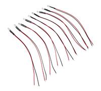 Acouto Diodi Emettitori di Luce da 10 Pezzi Diodi Luminosi Elettronici a LED Precablati da 5 Mm per Decorazioni 5-12V 20000 Emissione di Servizi di Illuminazione Ha Ciascuna di più Luci in Grado di