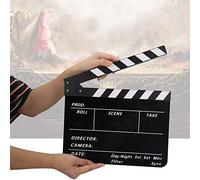 Acouto Direttore Acrilico Scena Clapperboard TV Movie Action Board Prop con Pen Good Acrilic 3mm. a Bordo è Leggero Sulla Cerniera Che Collega il Clapboardclapperboar (#4)