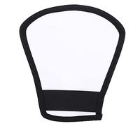 Acouto Dispettore di Fotografia Bianca in Argento Luminoso Intenso Morbido per la Fotocamera SLR Riflettore Flash Reflector Riflettore Reflector Morbido Plastica per l'uso. Qualit