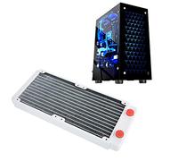 Acouto Dissipatore di Calore in Rame Bianco per Raffreddamento Ad Acqua del Computer con Superficie di Spruzzatura a 12 per Riscaldare l'Acqua e Garantire Che il PC Nella Dissipazione Scambiatore