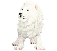 Acouto Figurine di Leone Bianco Giocattoli per Bambini Figurine di Leone Realistiche Colorate a Mano Esercizio di Apprezzamento Abilità Le Particelle di Ornamento del Veramente e Gli Animali Portano