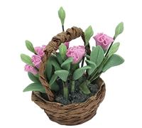 Acouto Fiori in Miniatura Squisito Design Esterno Mini Decorazioni di Casa Piante per il Polline Accessorio per la Casa Materiale Argilloso