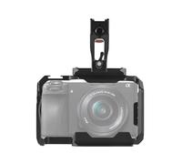Acouto Fotocamera con Maniglia Superiore Videocamera in Lega di Alluminio Videocamera con Supporto per Slitta Fredda Numerose Filettature da 4 Pollici e 3/8 Pollici Sostituzione per A6700 + Maniglia