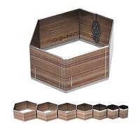 Acouto Fustella da Taglio Artigianale in Pelle a Forma Esagonale da 7 Pezzi da 20-50 Mm per Lavorazione della Pelle Fai da Te per il Tuo Strumento It