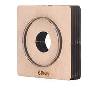 Acouto Fustella per Pelle da 60 Mm di Diametro, Forma Rotonda, Cava, Acciaio Legato Ad Alta Durezza, Punzonatura per Pelle, Unica cavità Perfetta, Fustella per Taglio della, Stampo in a Forma