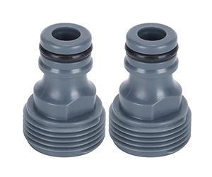 Acouto G3/4 Quick Coupling Nipple Kit for Garden Irrigation, 2Pcs Durable