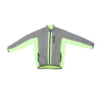 Acouto Giacca Riflettente Pioggia a Prova di Pioggia Pneumatico Traspirante con Tasche per Andare in Bicicletta 2xl Sulla Giacca è chiaro. La Cerniera in Gran Parte Leggera e Tascabile Riflette (2XL)
