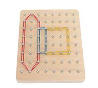 Acouto GIOBOARD WOOBOARD Montessori APPRENDIMENTO Grafico PERSONAMENTI EDUCATIVI per Giorni Ragazzi Giochi G Legno AVILI di in Legno. Geoboard Toysmontessori Wooden GeoboardMontessori
