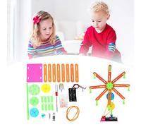 Acouto Giocattolo Modello Educativo Assemblato, Plastica ABS, Migliora l'abilità Pratica, Stimola la curiosità, Ruota Panoramica Elettrica Fai-da-te per Bambini Dai 7 Ai 14 Anni