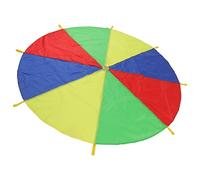 Acouto Giocattolo per Esercizi con Paracadute per Bambini 4 Colori 8 Maniglie Promuove la Cooperazione Gioco all'aperto con Paracadute Multicolore Gioco con per Bambini per Is Ove Kids Play