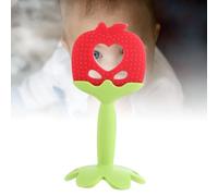 Acouto Giocattolo per Massaggiagengive per Bambini a Forma di Frutta in Silicone per Lenire le Gengive dei Neonati Giocattolo per Massaggiagengive Lavabile per Neonati Fragola Lenitiva per Quel (mela)